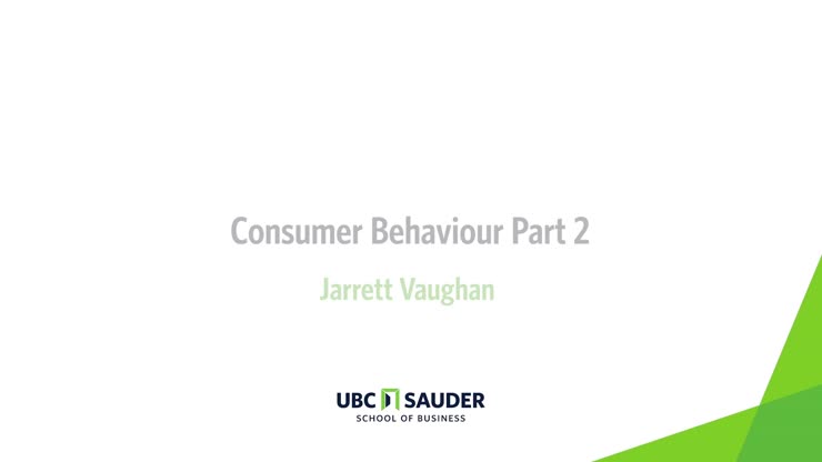 7- Consumer Behaviour Part 2