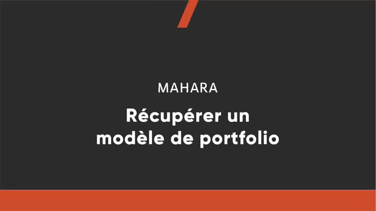 Mahara Modèle