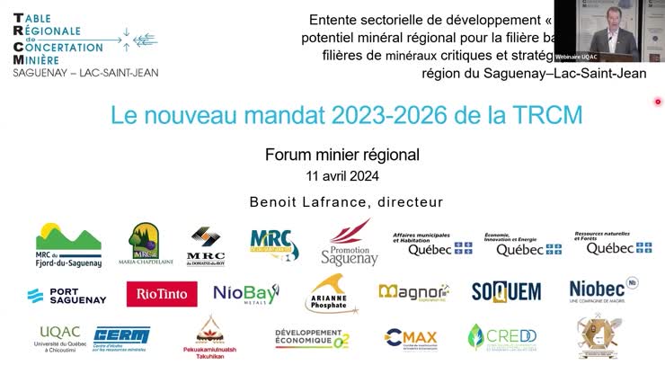 Benoit Lafrance - Le nouveau mandat 2023-2026 de la TRCM