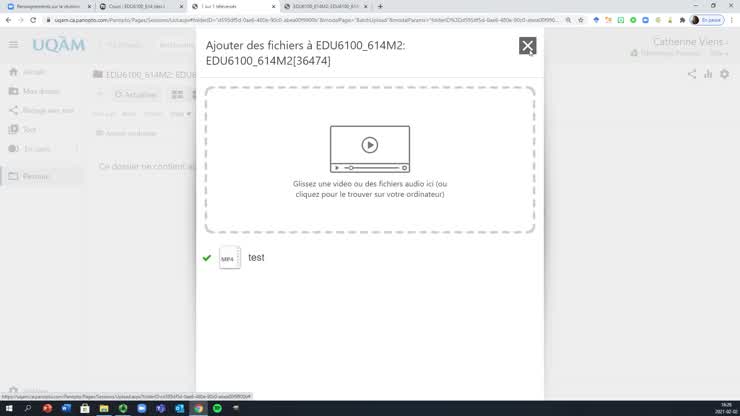 Zoom  Partager une vidéo via Panopto
