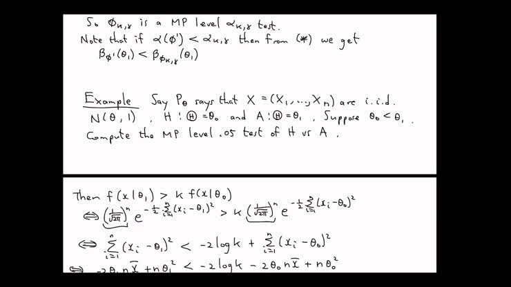 Math 896 F21, UMP test example