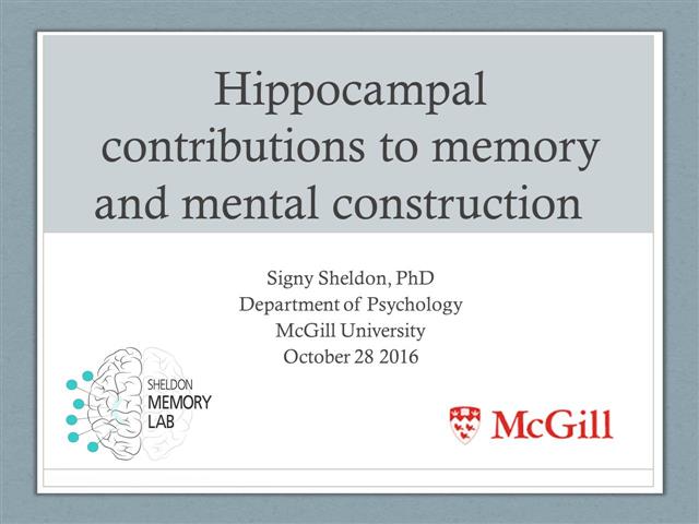 ISC 2016-10-28 - Hippocampal contributions to memory and mental ...