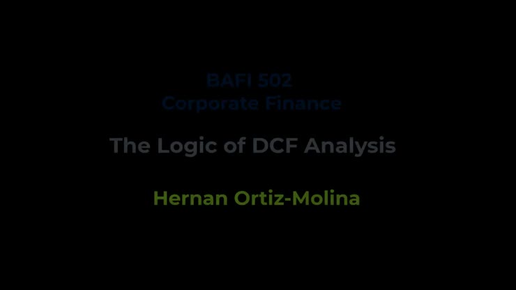 V2 - The Logic of DCF Analysis