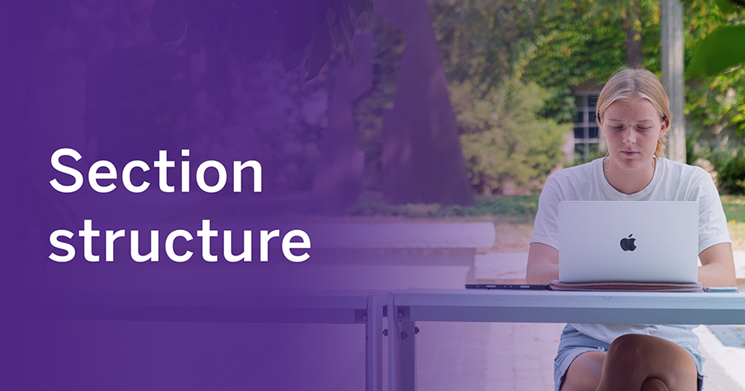 Section structure