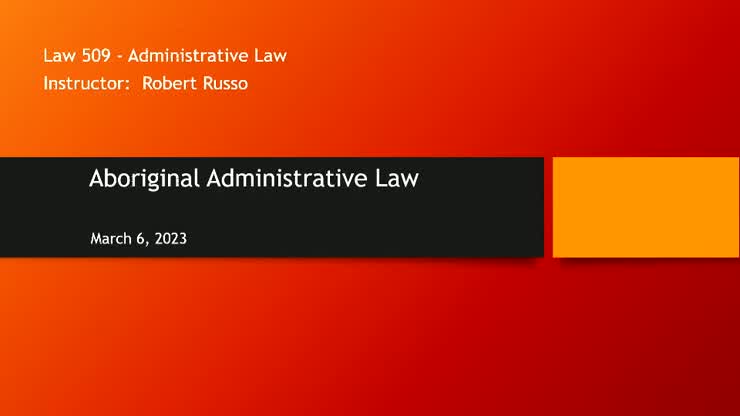 ALRD 105 - LAW 509 005 - 2022W2 on 3/6/2023 (Mon)
